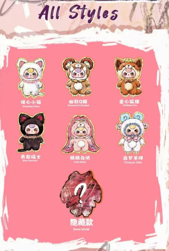 ベイビースリー　のあさん Baby Three (BB3) AI 800% Plush Blind Box | upintheattictoys.com