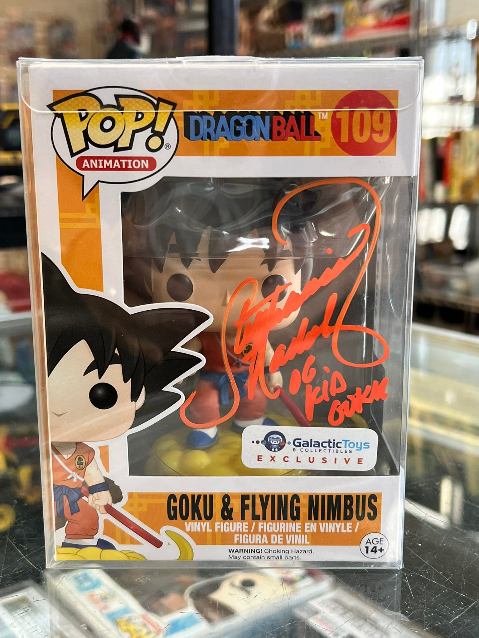 Figurine Funko Pop! Dragon Ball Z – Goku Sur Nuage Magique (Flying Nimbus) #109 – Édition Animé Collection Officielle